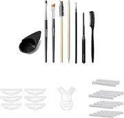 29 PCS TOOL KIT LASH LIFT AND PERMING APPLICATION SET RODS, SILICONE CURLERS, Y APPLICATOR, BRUSHES, STICK, MIXING DISH BOWL FOR LASH PERM LIFTING