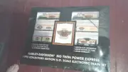 New HO SCALE HARLEY DAVIDSON 1995 BIG TWIN POWER EXPRESS TRAIN SET Factory Seal