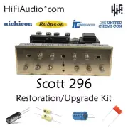 Scott 296 tube amplifier restoration repair service rebuild kit fix capacitor