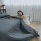 BUHO 天絲萊賽爾7尺雙人特大床包(不含枕套被套)(灰黛藍)