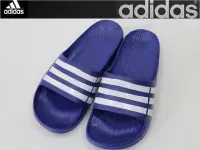 在飛比找Yahoo!奇摩拍賣優惠-(布丁體育)愛迪達 adidas 拖鞋 (藍色)運動拖鞋 另