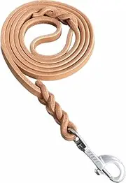 Thick Leather Dog Leash,Genuine Cowhide Dog Lead,Super Strong and Sturdy Strap for Large Dogs Heavy Duty (4ft x 1/2 inch)