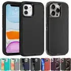 Heavy Duty Rugged Case Cover for iPhone 16 15 14 13 12 11 Pro Max XR 8 7 Plus SE