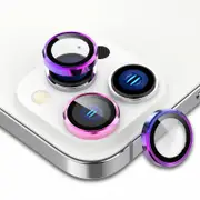 Tough On iPhone 15 Pro / iPhone 15 Pro Max Rear Camera Protector Tempered Glass Iridescent