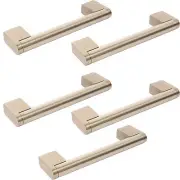 5 x QUALITY 128mm STAINLESS STEEL BOSS BAR HANDLES Small Cupboard/Cabinet/Drawer