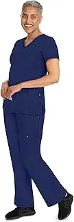 [healing hands] Scrub Set For Women with 7 Pockets, V-Neck Scrub Top 2245 and Knit Waistband Scrub Pant 9133