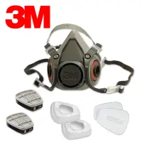 在飛比找樂天市場購物網優惠-3M 6200 防毒口罩、面具 (全配7件組) 半罩式，雙罐