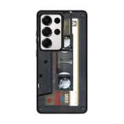 Galaxy S25 Ultra Impact Ring Stand Case Cassette Gold