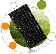 BAZEITFLOW 5Pcs Plant Germination Tray Cells Lightweight Seedling Pots for Home Gardening DIY Vegetable and Fruit Growth Durable and Ventilated Growing Trays