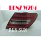 ●○RUN SUN 車燈,車材○● BENZ 賓士 07 08 09 10 11 奔馳 W204 C-CLASS 改12年樣式 LED紅白光柱尾燈