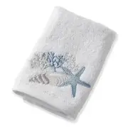 Pilbeam Living White Seaside Cotton Face Washer 32x32cm Soft Towel Wash Cloth