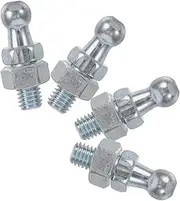 GLEAVI Adjustable Height Gas Spring 4pcs Ball Stud Hardware for Signboard Support Easy Install Bonnet Hardware for Car Iron Stud Bolt