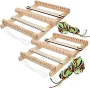 2pcs Mini Diy Wooden Loom Hand-knitting Tool for Boys and Girls Creative Thinking and Craft Toys