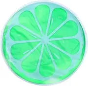Anneome 1pc Round Ice Mat Lemon Pattern Gel Cooling Cushion for Office Car Pets