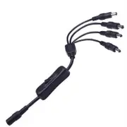 DC Power Jack 1 DC Female to multi Male Plug Splitter Adapter Led Light Connector Cable Wire Switcher for CCTV CAMERA