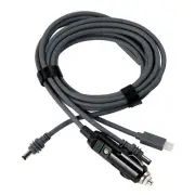 For DC Cable TYPE-C Car Cable USB Three-in- Supply 3 Meters W9Q2