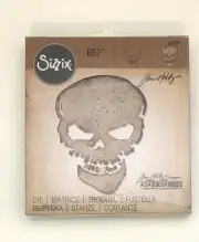 Tim Holtz Sizzix Bigz Die 663097 - SINISTER - Skull Shape (2018 RARE, NIP)