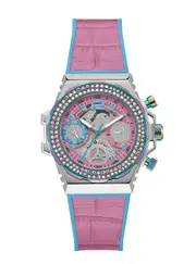 GUESS Pink Turquoise Fusion Silicone Watch