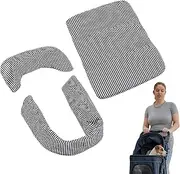 Pet Stroller Mat | Dog Stroller Pet Bed Mat - Waterproof Liner Removable Washable Cushion Bed Pillows for Comfortable Rides Travel Walking Puppy Animal Outdoor Cart