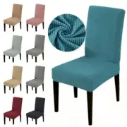 Elegant Jacquard Fabric Chair Cover with Back, Large Size Elastic Chair Covers