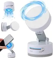 Mobile Phone Vacum Suction Cup Holder Foldable,Adjustable Vacuum Magnetic Car Suction Phone Holder with Telescopic Structure, Magnetic Suction Phone Mount Double-Sided Magnetic Phone Holder (White)