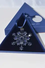 Swarovski Ornament Holiday Christmas Snowflake - 2004 NIB Retired