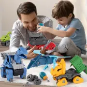 5pcs Dinosaur Toys for 3+ Years Old Kids Battery Operated Take Apart oll