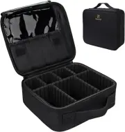 Relavel Travel Makeup Train Case Makeup Cosmetic Case Organizer Portable Artist