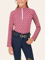 R.J. Classics Girls Libby Junior Long Sleeve Shirt - Fruit Punch Chain