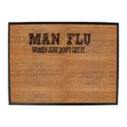 Man Flu Women Just Dont Get It - Funny Novelty Doormat Man Cave Floor mat