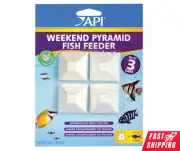 API Weekend Pyramid Fish Feeder 3 Day Automatic Fish Feeder 1.4oz 4 Feeders