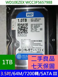 在飛比找Yahoo!奇摩拍賣優惠-WD 3.5 吋 硬碟 WD10EZEX SATA HDD 