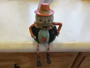 Halloween Pumpkin Scarecrow Shelf Sitter ~ by Johanna Parker