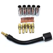 Welding Gas Nozzle Gooseneck MB15AK Mag Neck Set Torch 0.8mm Air Cooled