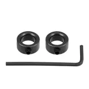 Drill Stop 10mm I.D. Hex Wrench Carbon Steel Bits Holder Black 3 in 1 Set