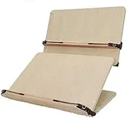 Foldable Dual Wood (MDF) Book Stand Reading Writing for School Library Student Desk 15.7" (400x265mm) 202d