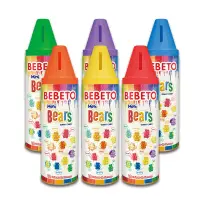 在飛比找蝦皮商城優惠-BEBETO 彩虹熊軟糖 小熊軟糖 存錢筒造型 彩虹熊 蠟筆