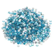 SS12/1440Pcs Glass Diamante Rhinestone, Man Made Gems, Blue