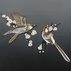 Bird Embroidered Patches Iron on Sewing Parches for Clothes Applique Embroidery