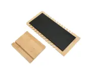 Freestanding Necklace Display Stand Large Capacity Bamboo Board Detachable Jewelry Display Easel Holder