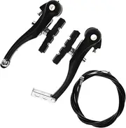 iplusmile 1 Set Lightweight Bike Brake Caliper Replacement Kit Durable and Components Complete with Brake Cables Compatible with Road and Mountain Bikes