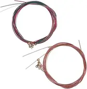 BESTonZON Acoustic Guitar Strings Steel Brass Wire Strings Bright Tone Music Instruments Accessories