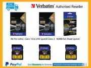 Verbatim Pro+ 4K SD Video Camera Memory Card SDXC 32 64 128GB (UHS-I U3)