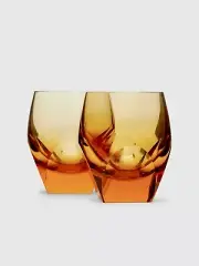 Moser Bar Topaz Double Old Fashioned DOF Tumbler 220ml / 7.3oz Pair BNIB