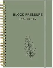 Blood Pressure Log Book - Tracker & Monitor Your Daily Blood Pressure, Heart Rate Readings at Home, 5.8" x 8.5", Green