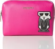 Karl Lagerfeld Paris Everyday Casual Maybelle SLG Cosmetic Bag, Fuchsia, Fuchsia, One Size