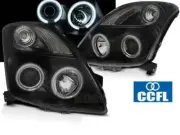 Faróis projetor for Suzuki Swift Olhos 05-10 Anjo CCFL Preto Frete Grátis AU LPS