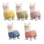 Footrest Ottoman Cute Animal Footstools Portable Alpaca Plush Doll Animal