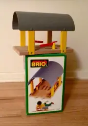 Vintage BRIO Transportation Station Two Track Train Depot 33478 RARE