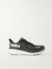 [Hoka One One] Hoka One One - Clifton 9 Mesh Sneakers - Black - US9.5 US 9.5 Black